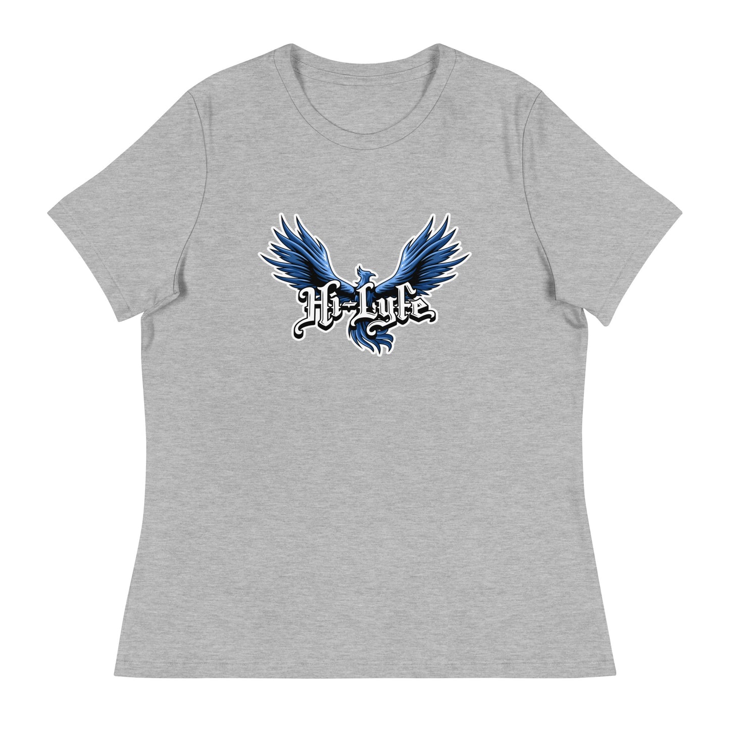 Performance | Women's Relaxed T Shirt | Hi - Lyfe Basketball | Wings Logo