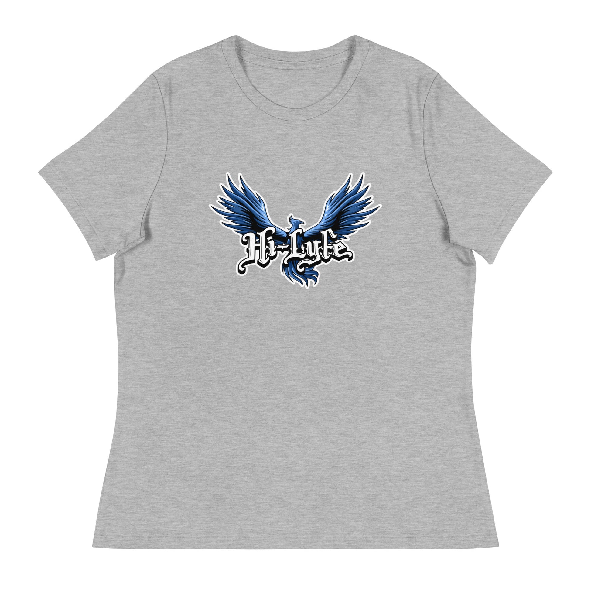 Performance | Women's Relaxed T Shirt | Hi - Lyfe Basketball | Wings Logo
