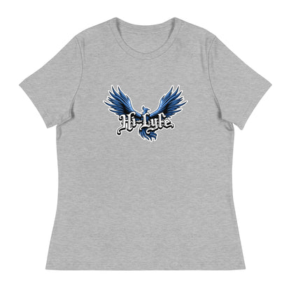 Performance | Women's Relaxed T Shirt | Hi - Lyfe Basketball | Wings Logo