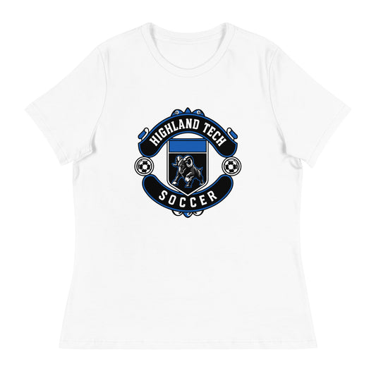 Performance | Women's Relaxed T Shirt | Highland Soccer | Emblem Logo
