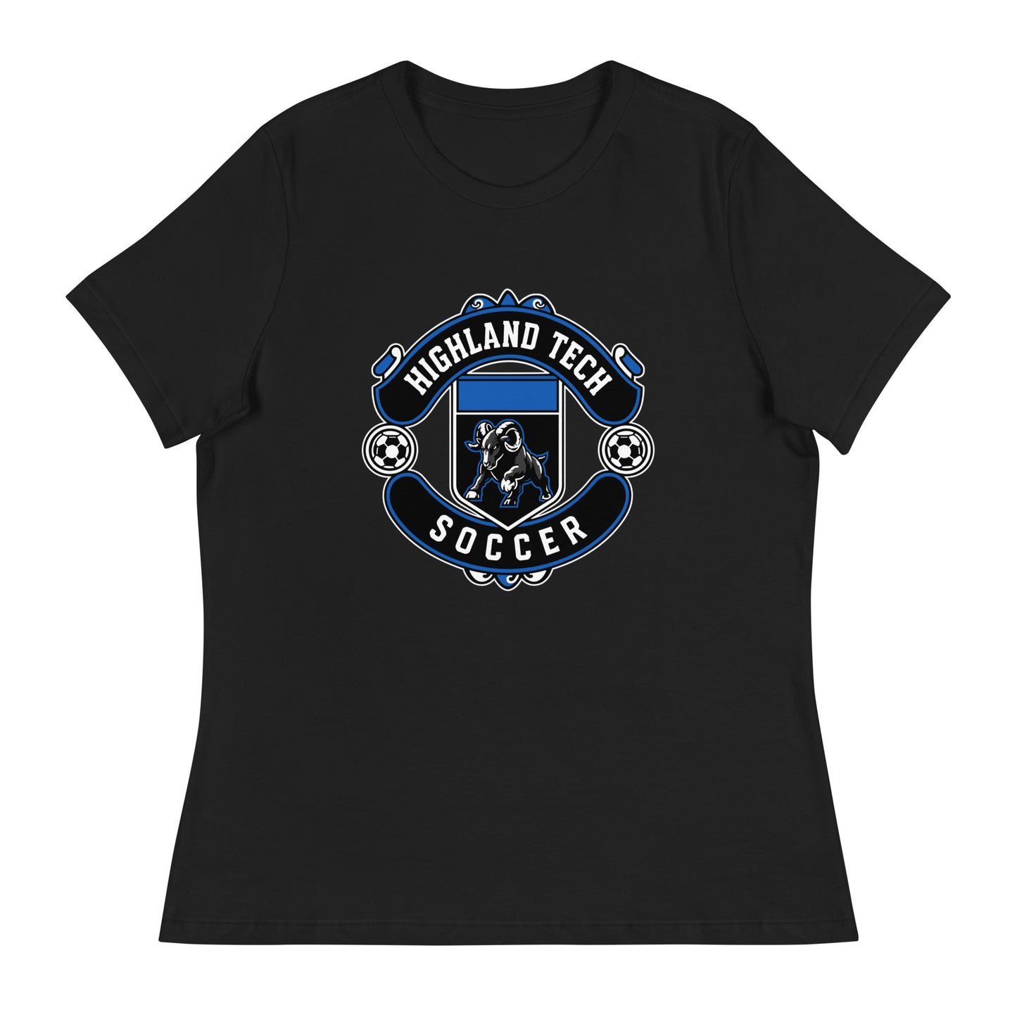 Performance | Women's Relaxed T Shirt | Highland Soccer | Emblem Logo