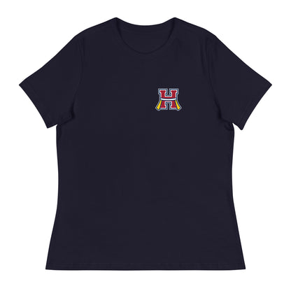 Performance | Women's Relaxed T Shirt | Hornell Flag Football | H Flags Logo