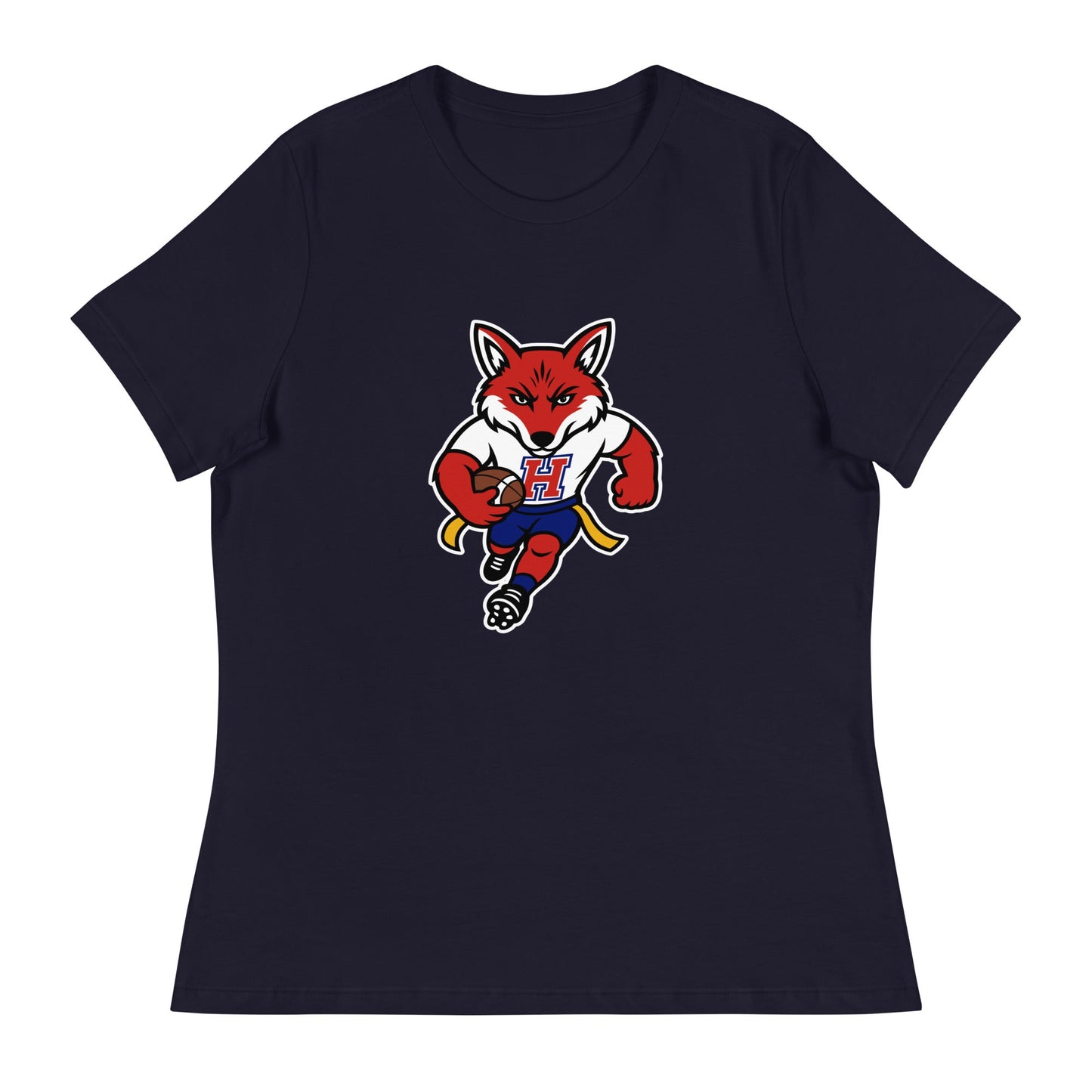 Performance | Women's Relaxed T Shirt | Hornell Flag Football | Mascot Logo
