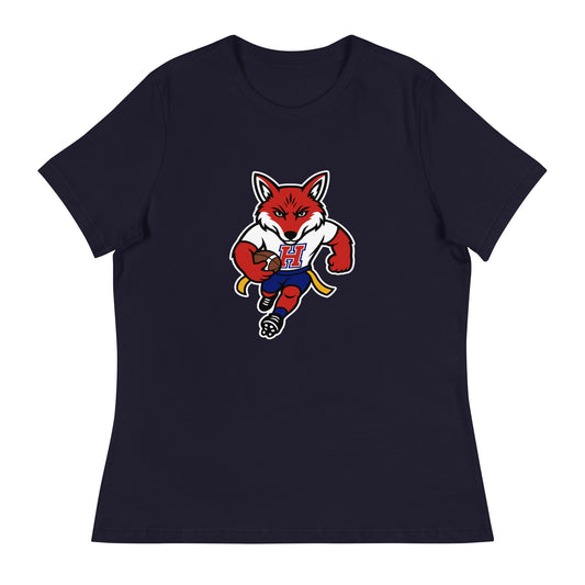 Performance | Women's Relaxed T Shirt | Hornell Flag Football | Mascot Logo