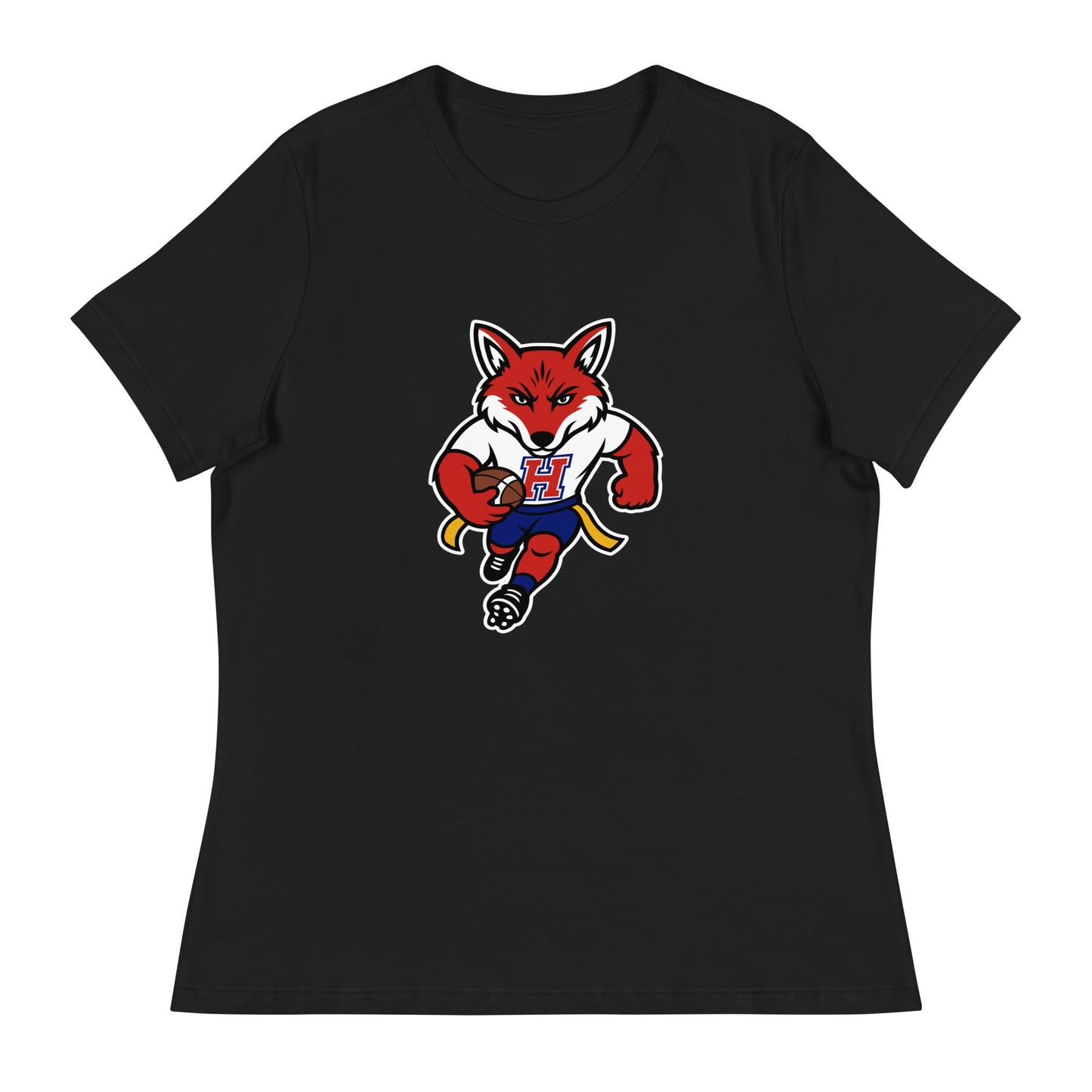 Performance | Women's Relaxed T Shirt | Hornell Flag Football | Mascot Logo