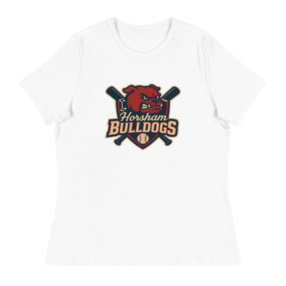 Performance | Women's Relaxed T Shirt | Horsham Travel Baseball | Bulldogs Logo
