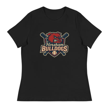 Performance | Women's Relaxed T Shirt | Horsham Travel Baseball | Bulldogs Logo
