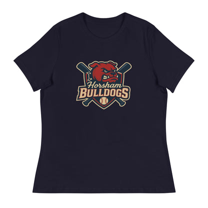 Performance | Women's Relaxed T Shirt | Horsham Travel Baseball | Bulldogs Logo