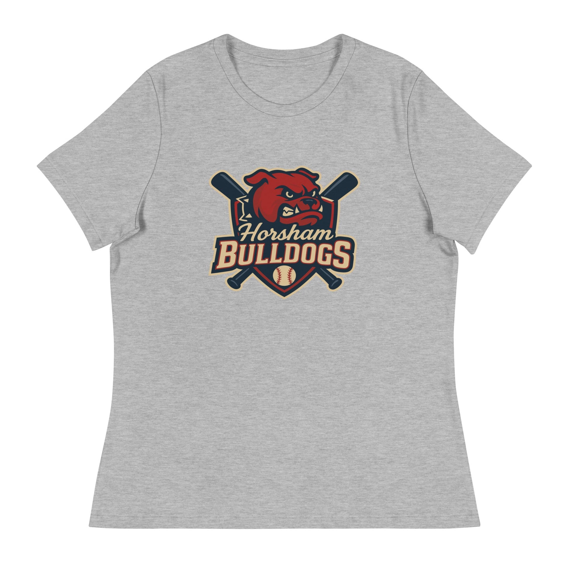 Performance | Women's Relaxed T Shirt | Horsham Travel Baseball | Bulldogs Logo