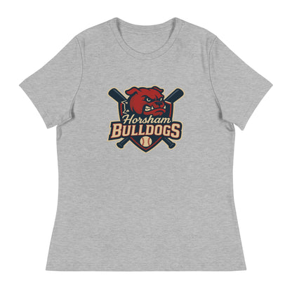 Performance | Women's Relaxed T Shirt | Horsham Travel Baseball | Bulldogs Logo