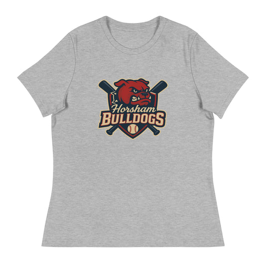 Performance | Women's Relaxed T Shirt | Horsham Travel Baseball | Bulldogs Logo