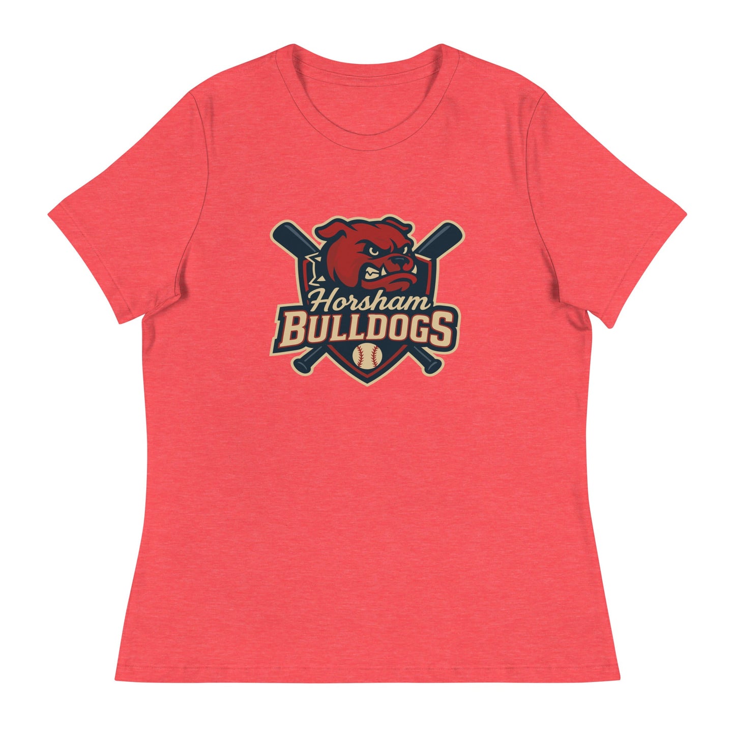 Performance | Women's Relaxed T Shirt | Horsham Travel Baseball | Bulldogs Logo
