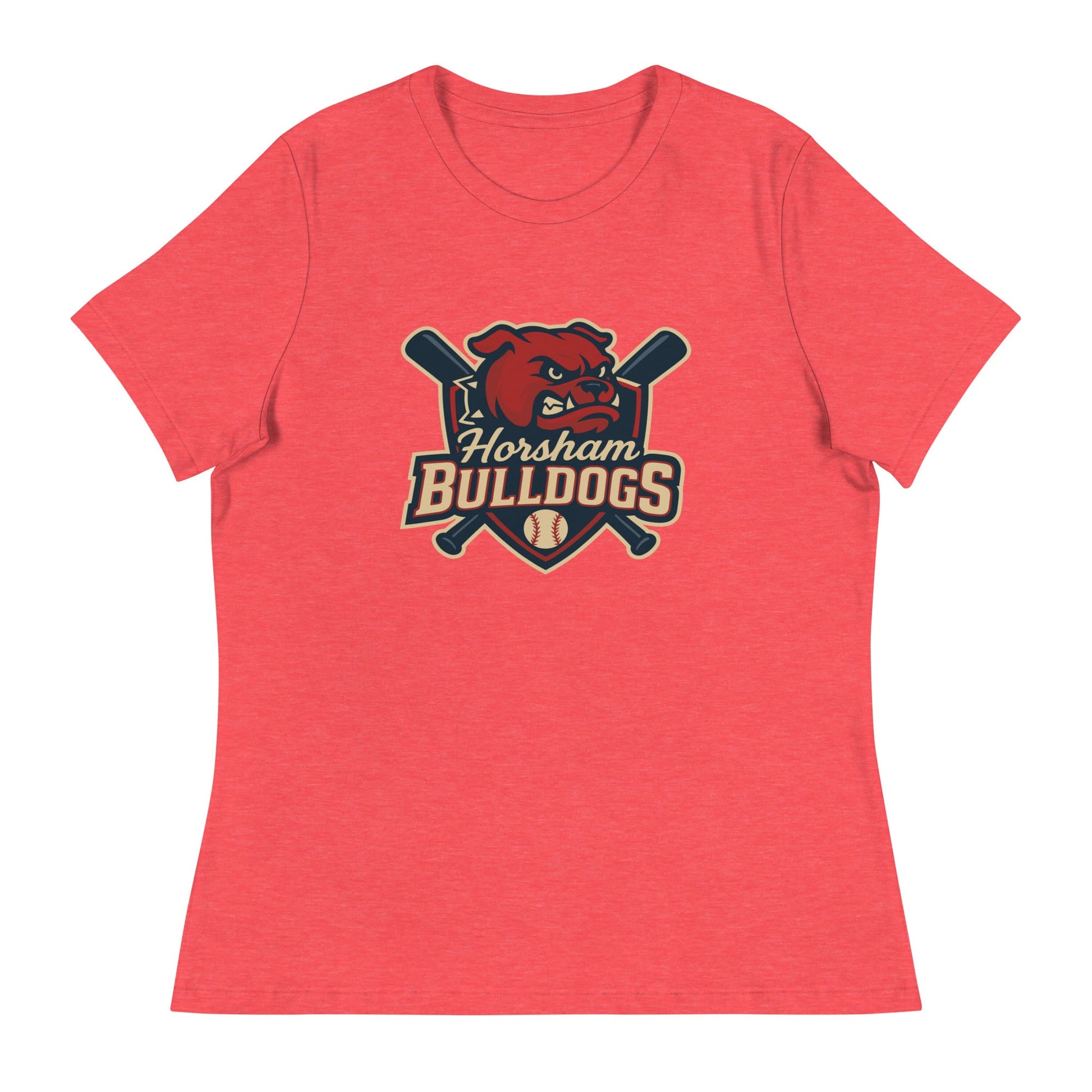 Performance | Women's Relaxed T Shirt | Horsham Travel Baseball | Bulldogs Logo