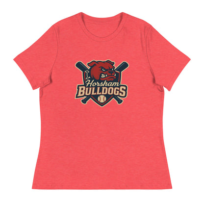 Performance | Women's Relaxed T Shirt | Horsham Travel Baseball | Bulldogs Logo