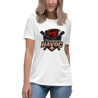 Performance | Women's Relaxed T Shirt | Horsham Travel Baseball | Havoc Logo