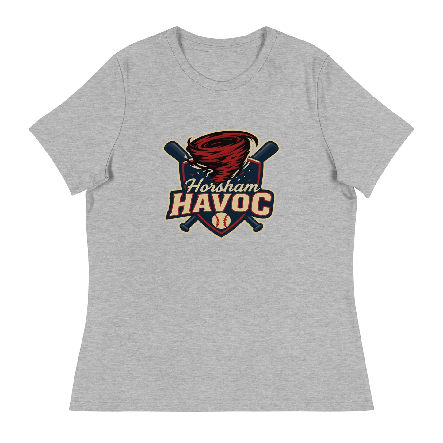 Performance | Women's Relaxed T Shirt | Horsham Travel Baseball | Havoc Logo