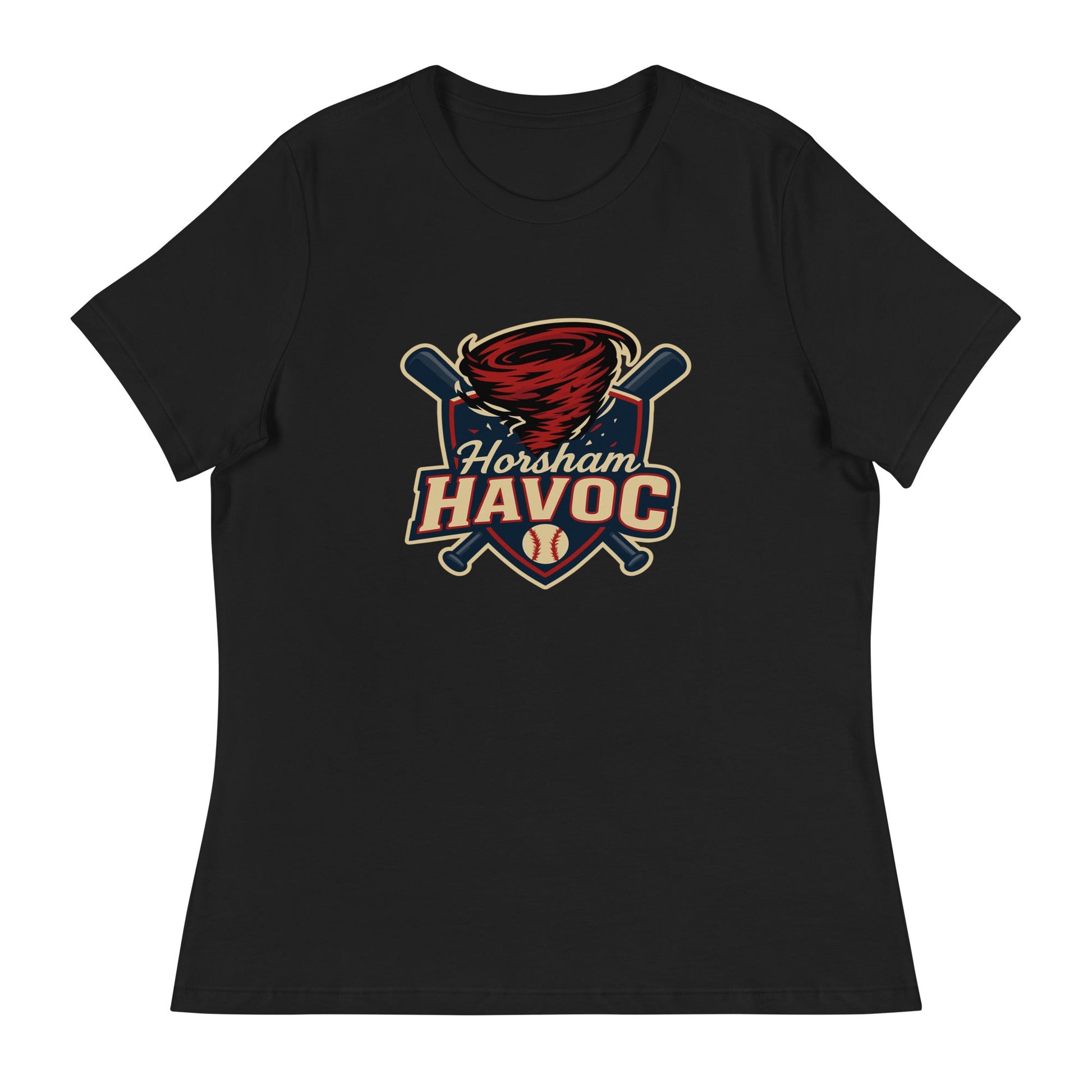Performance | Women's Relaxed T Shirt | Horsham Travel Baseball | Havoc Logo