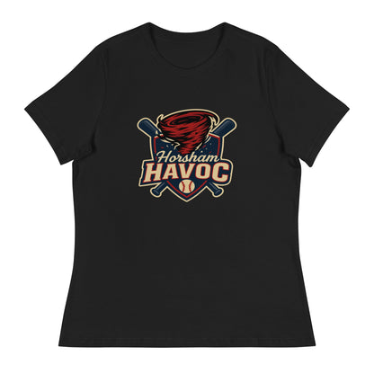 Performance | Women's Relaxed T Shirt | Horsham Travel Baseball | Havoc Logo