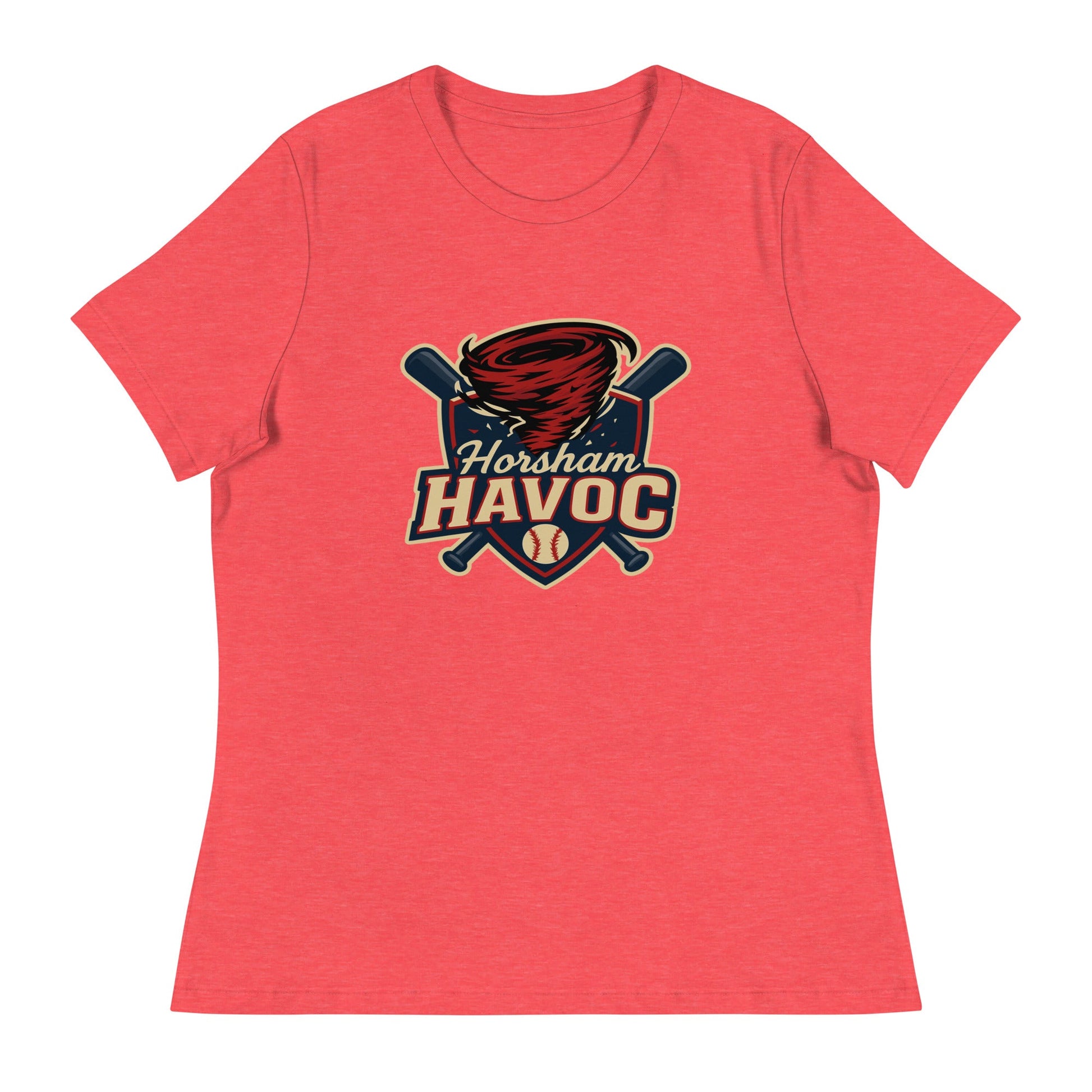Performance | Women's Relaxed T Shirt | Horsham Travel Baseball | Havoc Logo