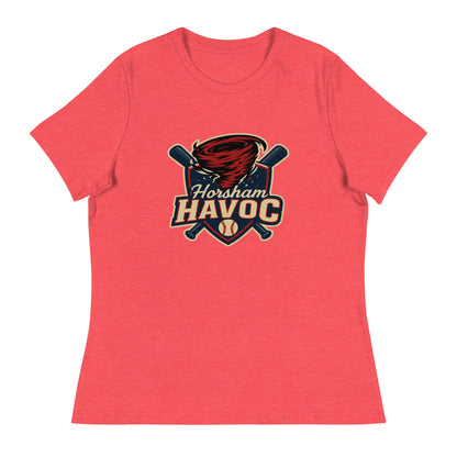 Performance | Women's Relaxed T Shirt | Horsham Travel Baseball | Havoc Logo