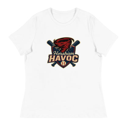 Performance | Women's Relaxed T Shirt | Horsham Travel Baseball | Havoc Logo