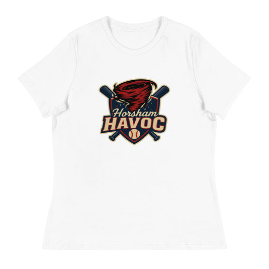 Performance | Women's Relaxed T Shirt | Horsham Travel Baseball | Havoc Logo