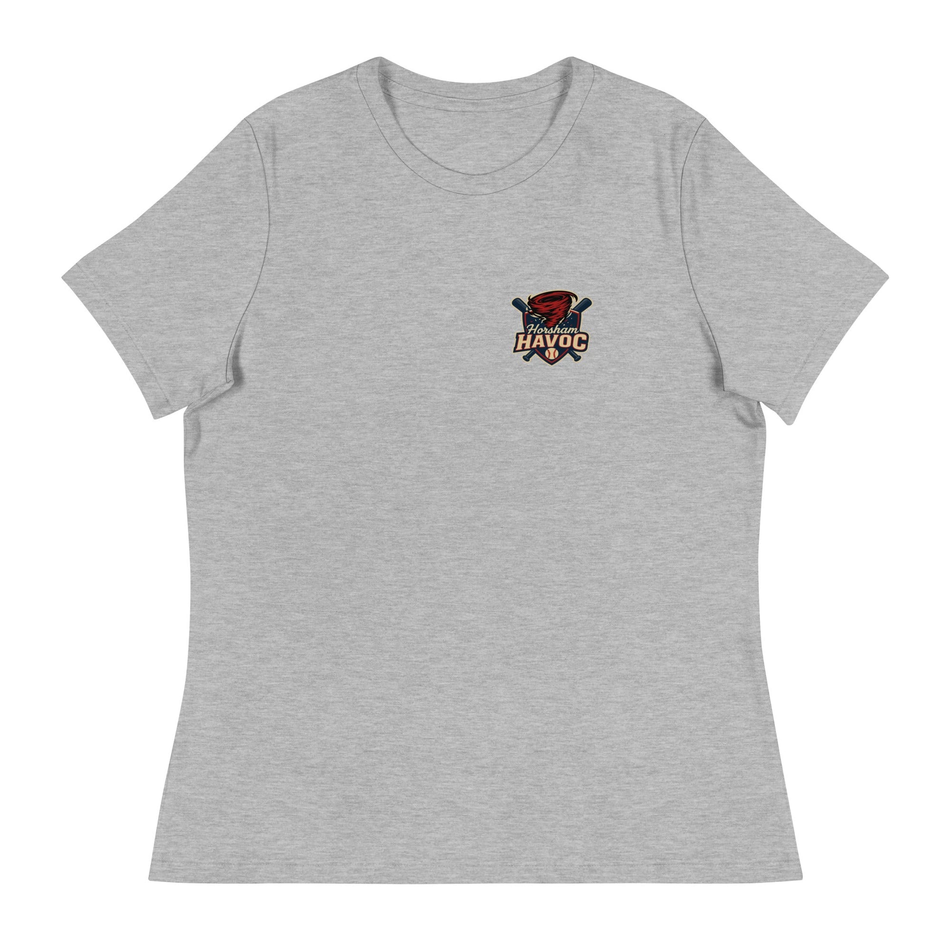 Performance | Women's Relaxed T Shirt | Horsham Travel Baseball | Havoc Pocket Logo