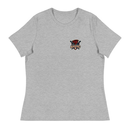Performance | Women's Relaxed T Shirt | Horsham Travel Baseball | Havoc Pocket Logo
