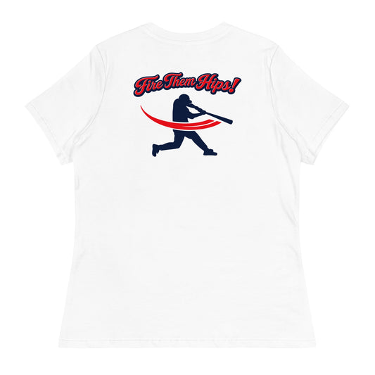 Performance | Women's Relaxed T Shirt | Horsham Travel Baseball | Home - Run Crest Logo