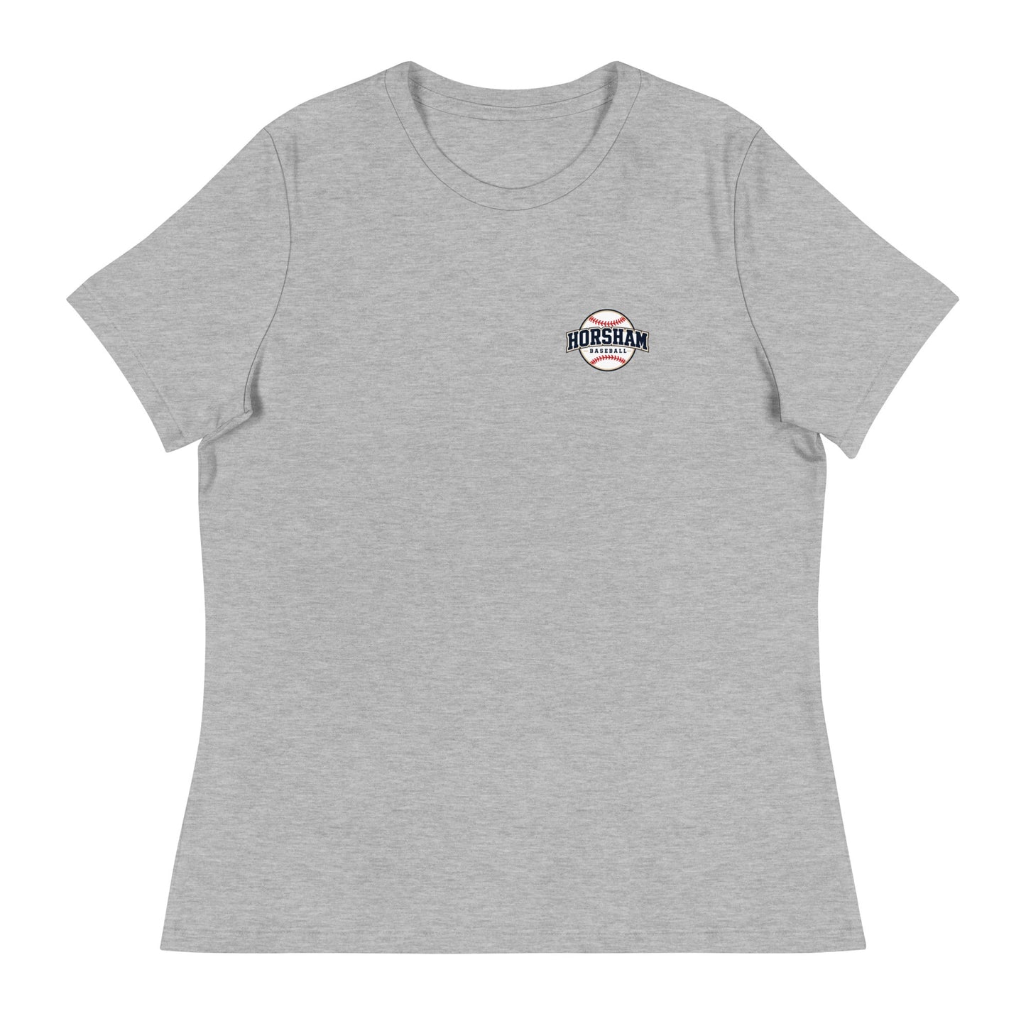 Performance | Women's Relaxed T Shirt | Horsham Travel Baseball | Home - Run Crest Logo