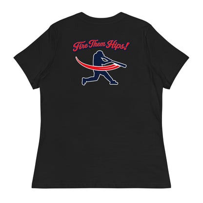 Performance | Women's Relaxed T Shirt | Horsham Travel Baseball | Home - Run Crest Logo