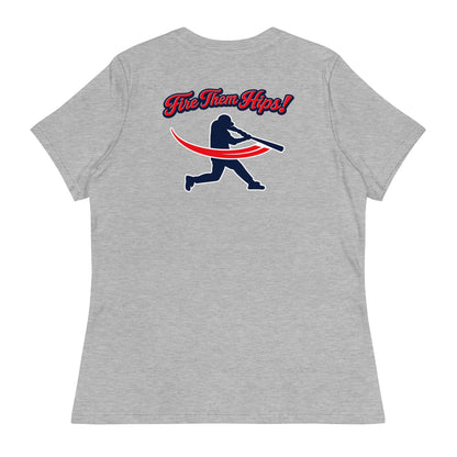 Performance | Women's Relaxed T Shirt | Horsham Travel Baseball | Home - Run Crest Logo