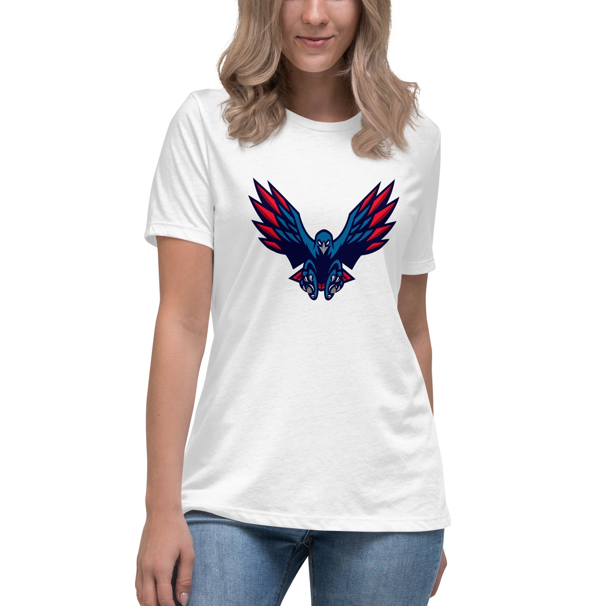 Performance | Women's Relaxed T Shirt | HSE | Vortex Raptor Mascot Logo