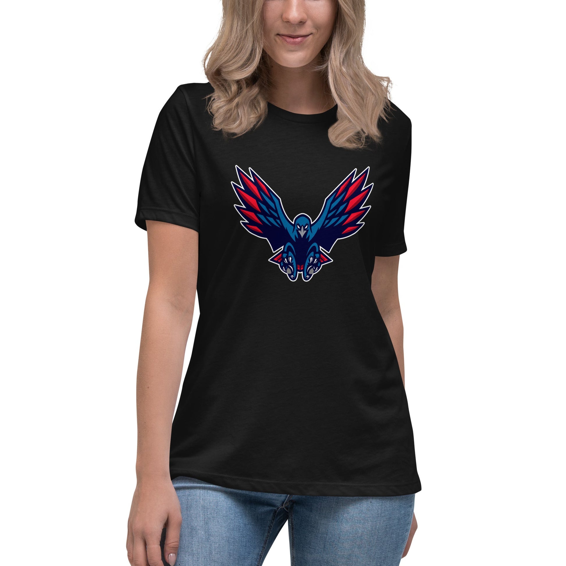Performance | Women's Relaxed T Shirt | HSE | Vortex Raptor Mascot Logo