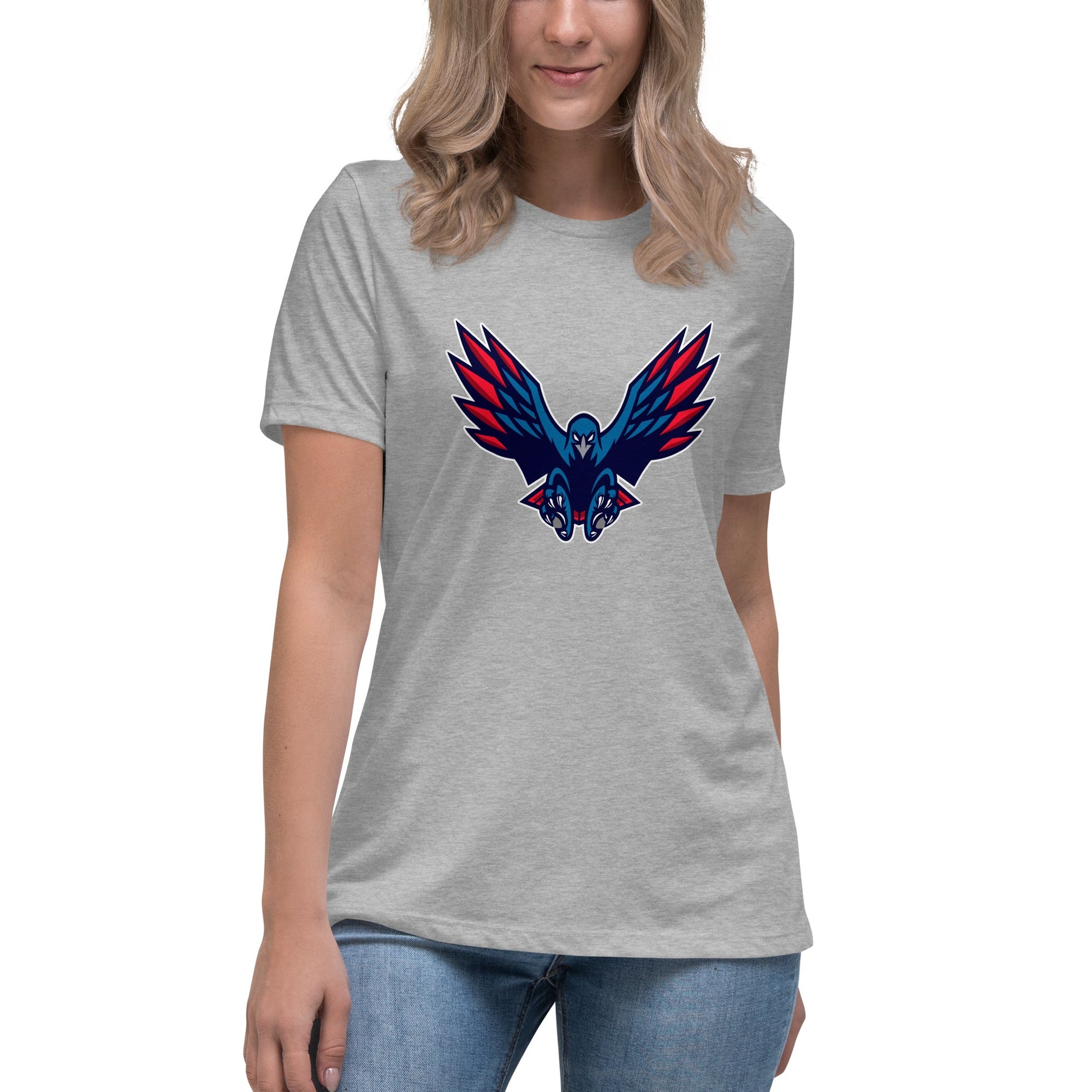 Performance | Women's Relaxed T Shirt | HSE | Vortex Raptor Mascot Logo