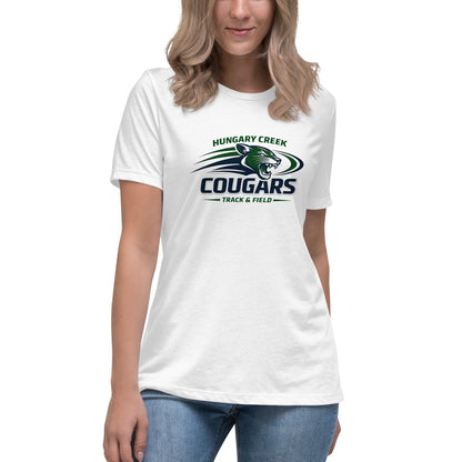 Performance | Women's Relaxed T Shirt | Hungary Creek Cougar | Modern Icon Logo