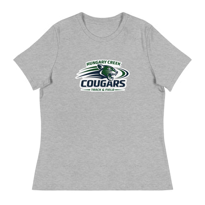 Performance | Women's Relaxed T Shirt | Hungary Creek Cougar | Modern Icon Logo