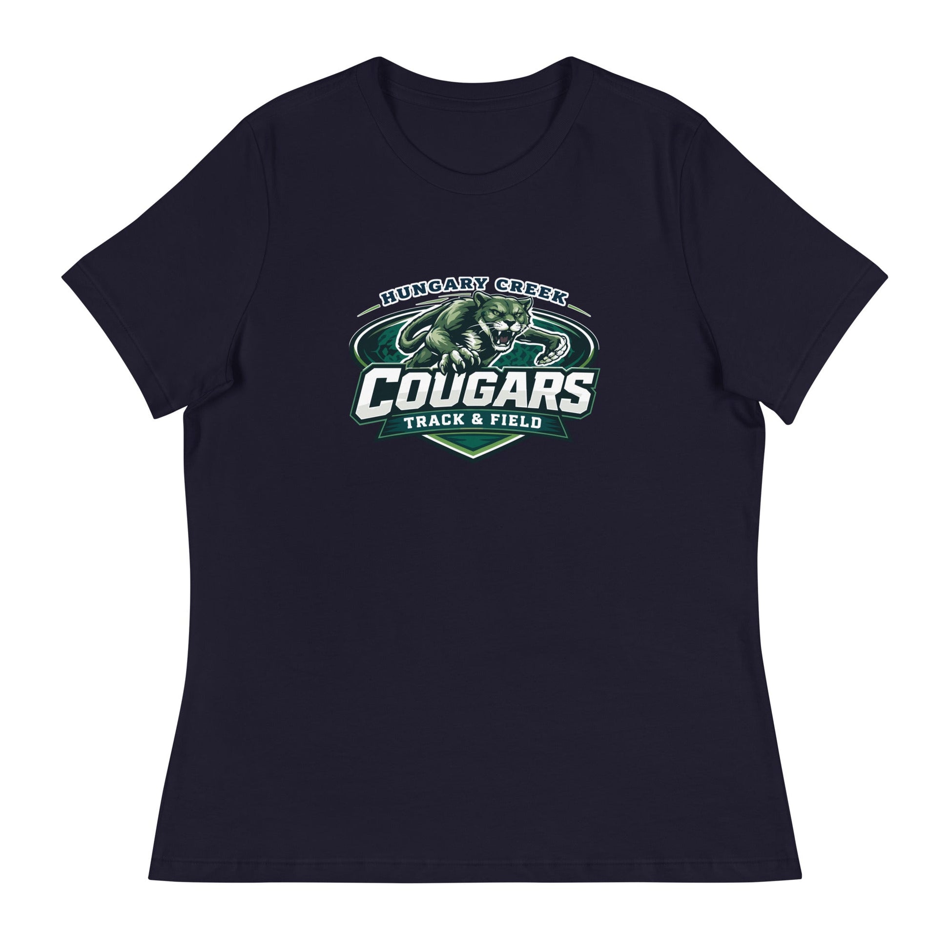 Performance | Women's Relaxed T Shirt | Hungary Creek Cougar | Shield Logo