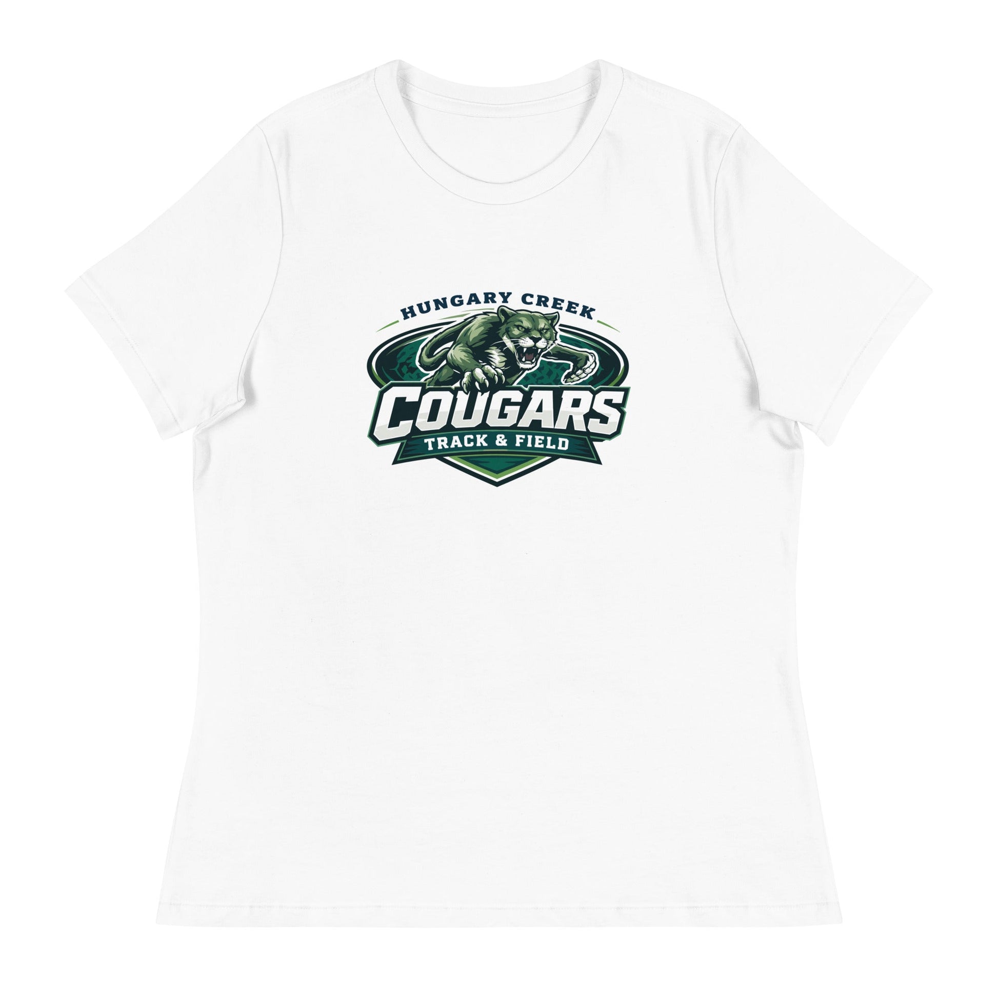 Performance | Women's Relaxed T Shirt | Hungary Creek Cougar | Shield Logo