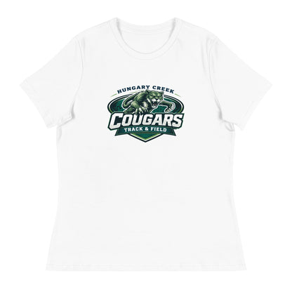 Performance | Women's Relaxed T Shirt | Hungary Creek Cougar | Shield Logo