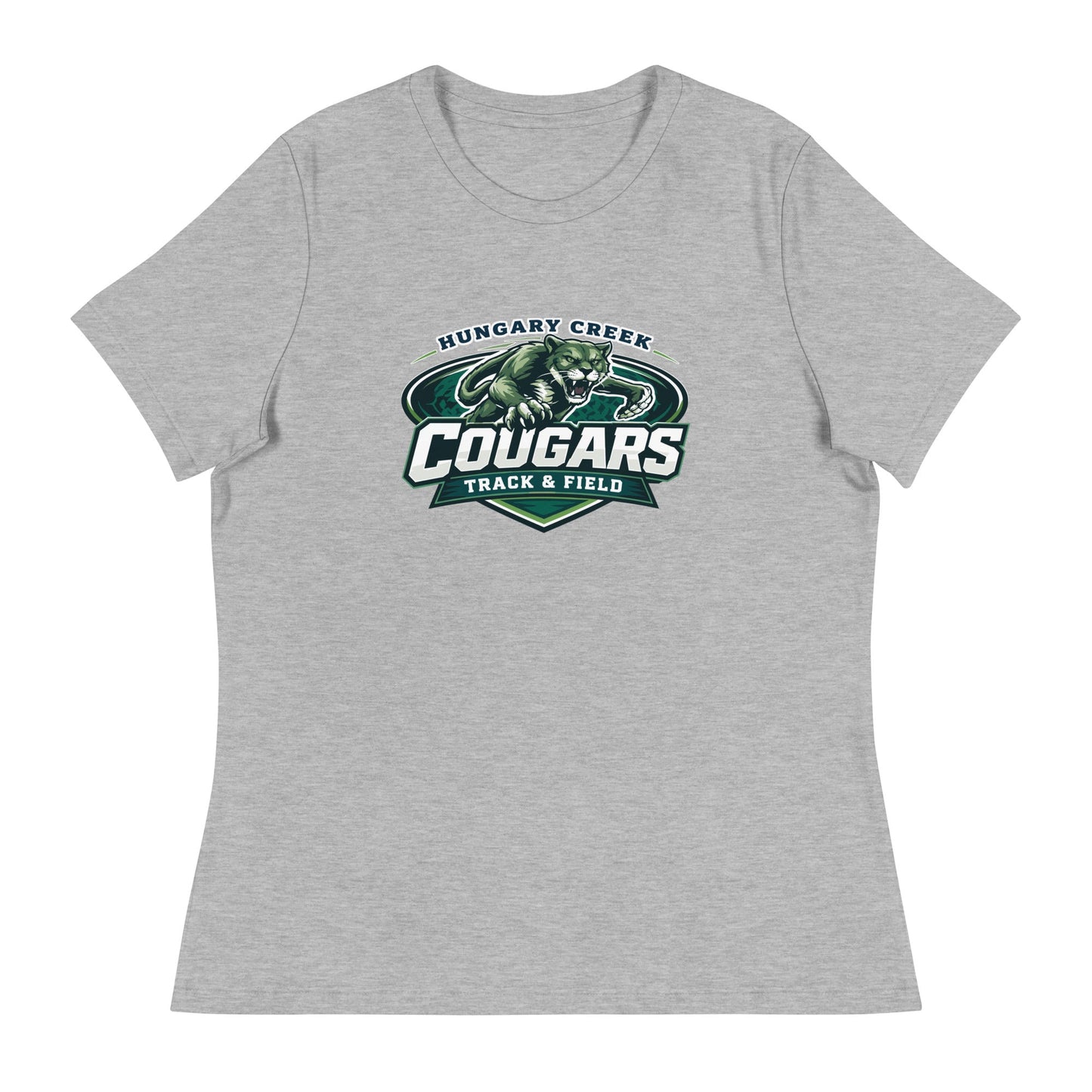 Performance | Women's Relaxed T Shirt | Hungary Creek Cougar | Shield Logo