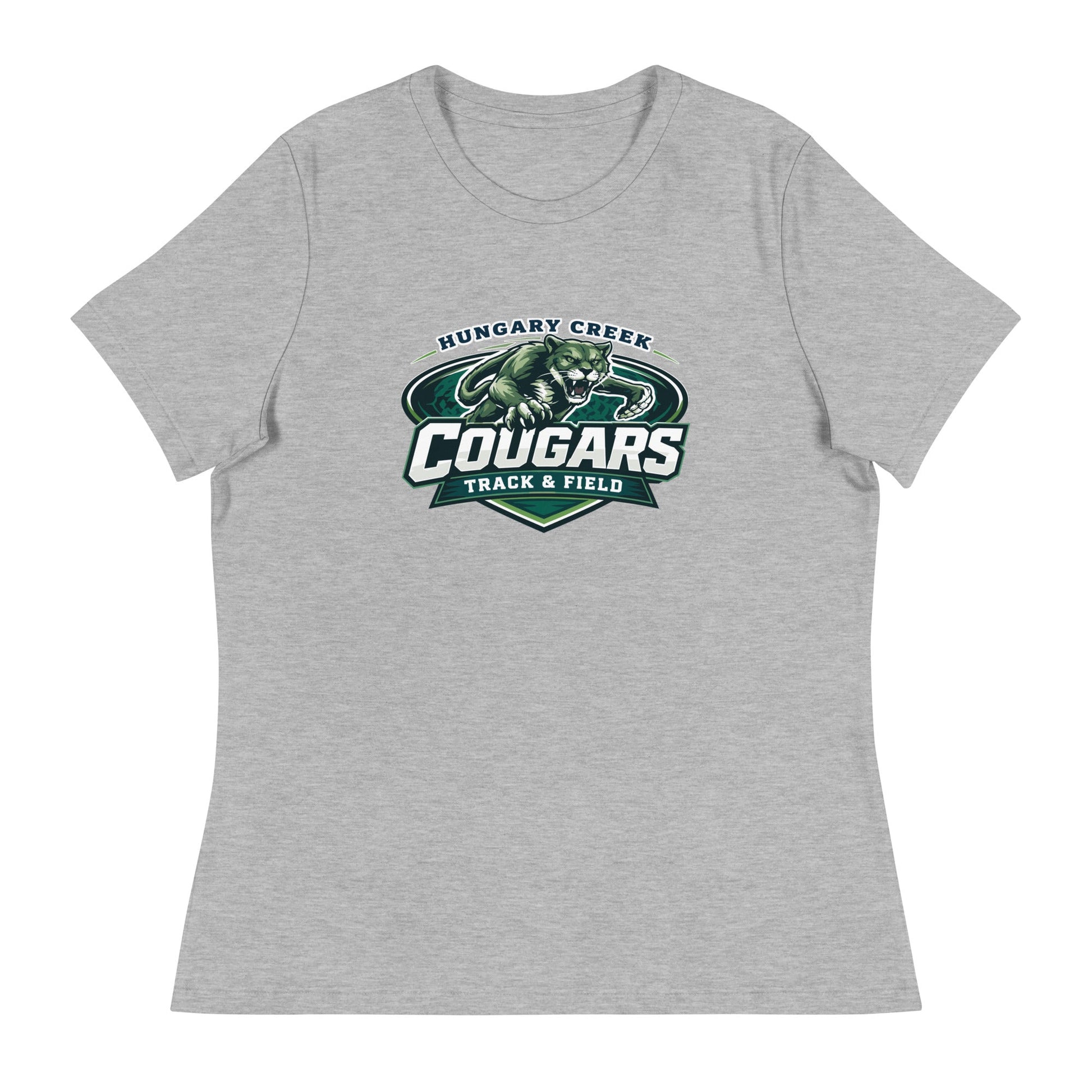 Performance | Women's Relaxed T Shirt | Hungary Creek Cougar | Shield Logo