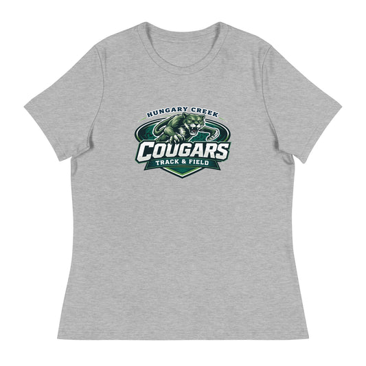 Performance | Women's Relaxed T Shirt | Hungary Creek Cougar | Shield Logo