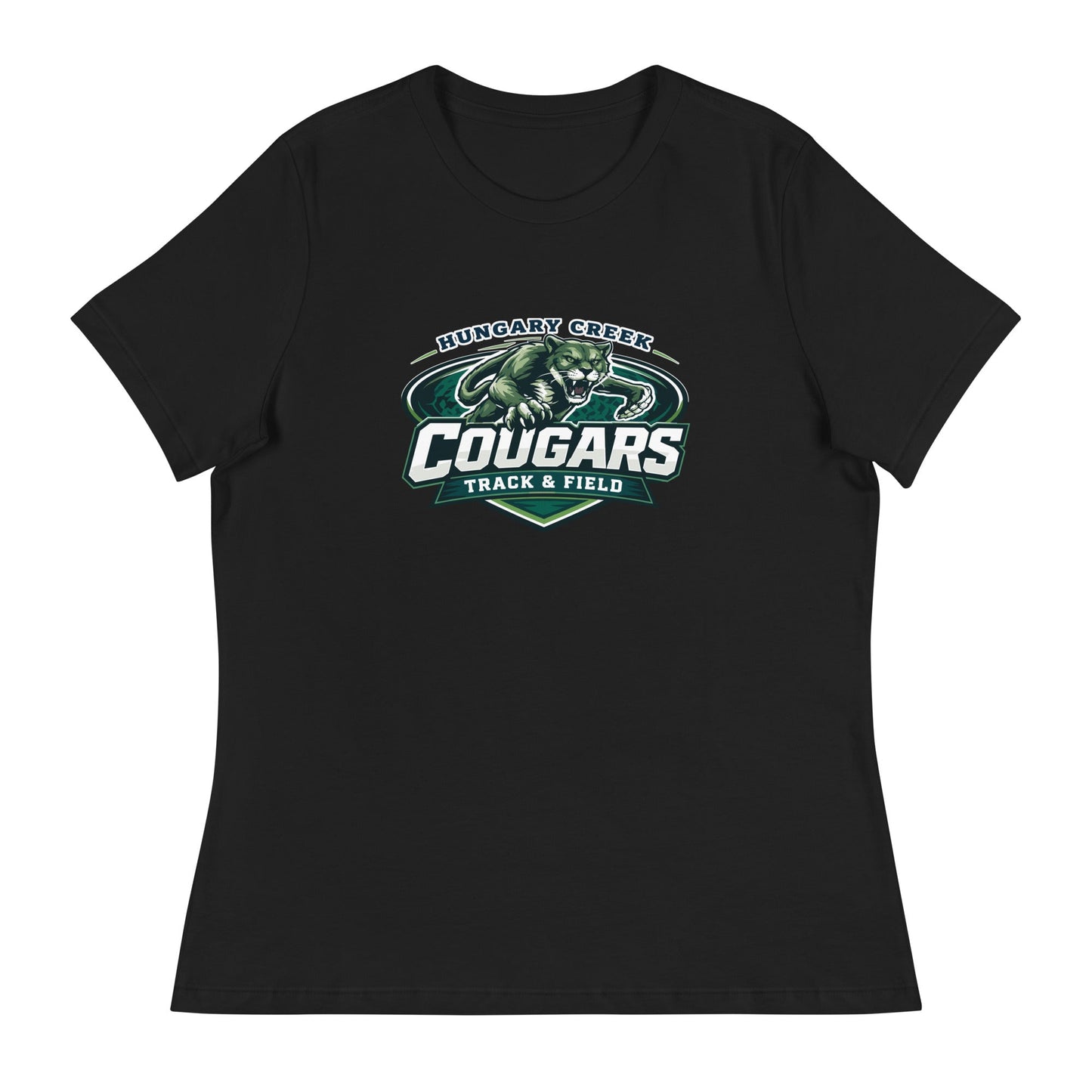 Performance | Women's Relaxed T Shirt | Hungary Creek Cougar | Shield Logo