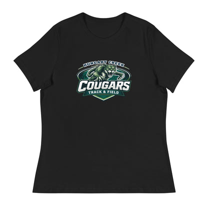 Performance | Women's Relaxed T Shirt | Hungary Creek Cougar | Shield Logo