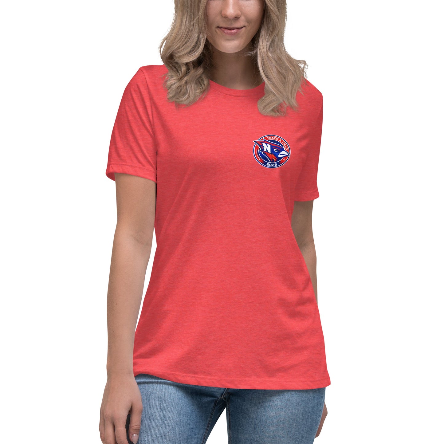 Performance | Women's Relaxed T Shirt | Hunter | Track & Field Badge Logo