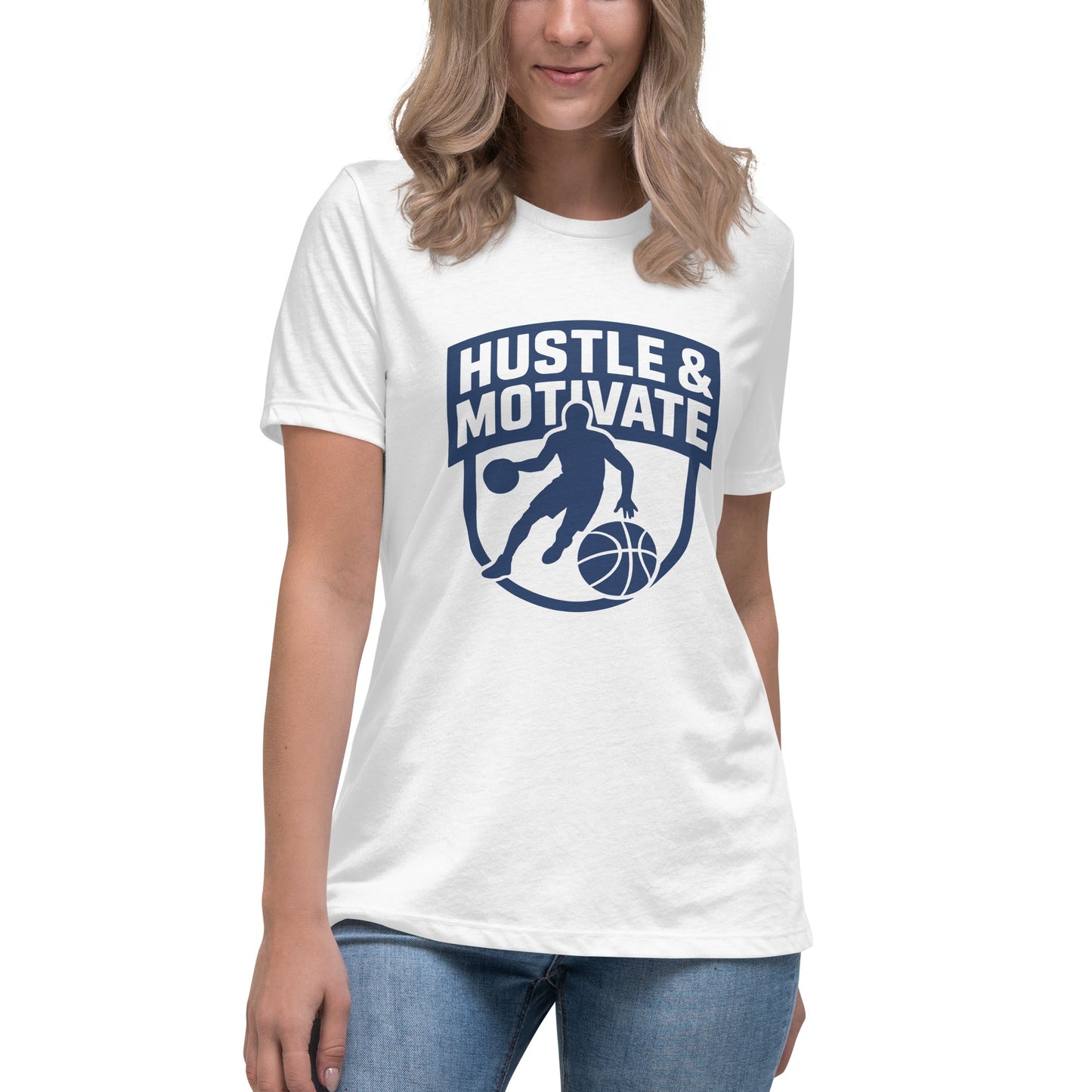 Performance | Women's Relaxed T Shirt | Hustle and Motivate Basketball