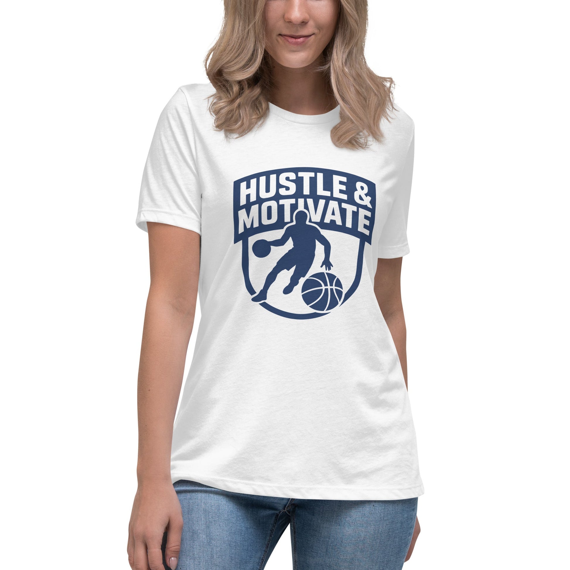 Performance | Women's Relaxed T Shirt | Hustle and Motivate Basketball