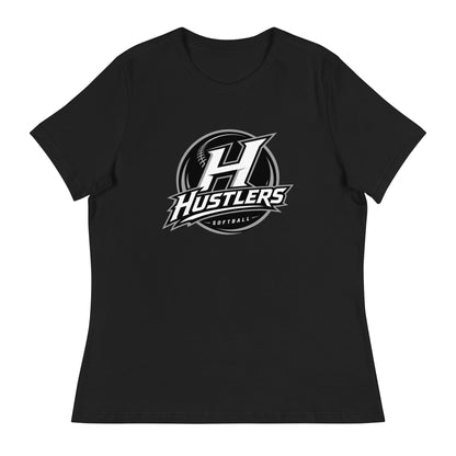 Performance | Women's Relaxed T Shirt | Hustlers Softball | Crest Logo