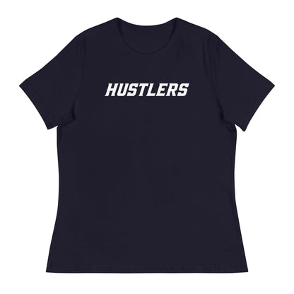 Performance | Women's Relaxed T Shirt | Hustlers Softball | Modern Script Logo
